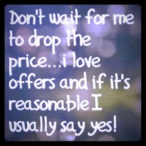 I love offers!